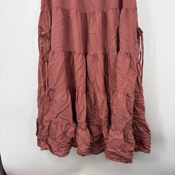 Scarlet Darkness Maxi Skirt 2XL Fairy Romantic Whimsigoth Renaissance Tier Boho - Picture 5 of 7